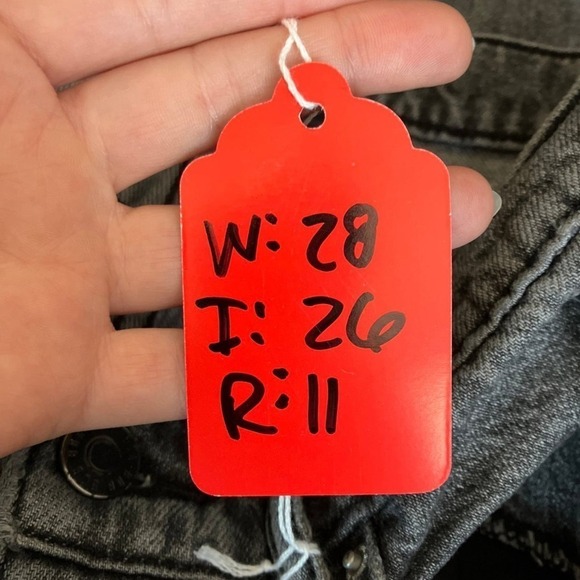 BDG Urban Outfitters Slim Straight High Rise Jeans Faded Black Distressed Sz 28 - Picture 3 of 3